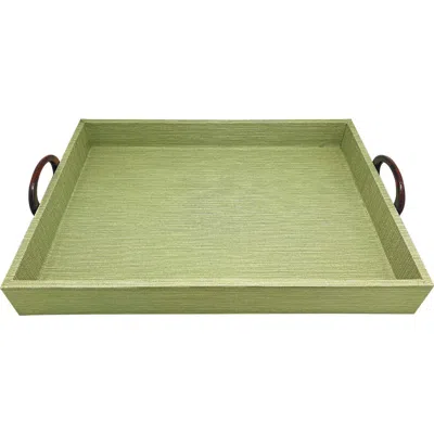 MARIPOSA MARIPOSA FAUX GRASSCLOTH TRAY
