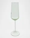 Mariposa Fine Line Champagne Flute Glasses, Set Of 4 In Green