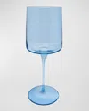Mariposa Fine Line Clear Wine Glasses, Set Of 4 In Blue