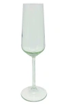 Mariposa Fine Line Champagne Flute Glasses, Set Of 4 In Green