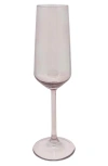 Mariposa Fine Line Champagne Flute Glasses, Set Of 4 In Quartz