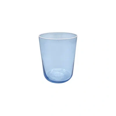 Mariposa Fine Line With White Rim Dof Glass In Blue