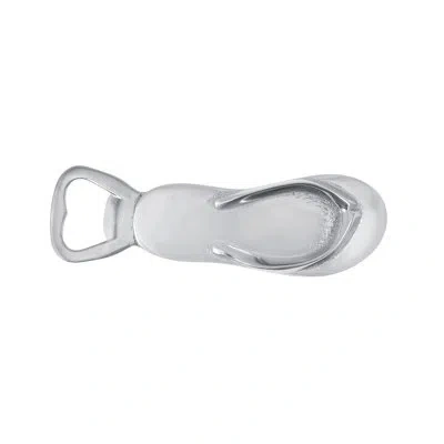 Mariposa Flip Flop Bottle Opener In Silver