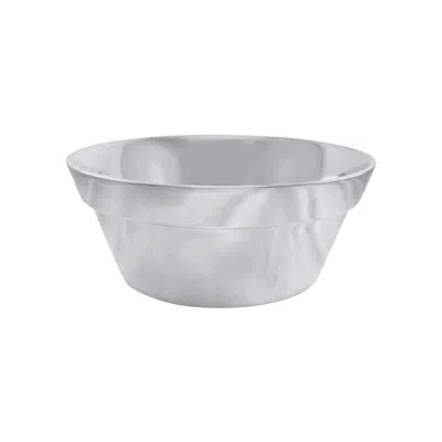 Mariposa Flower Pot Salad Bowl In Silver