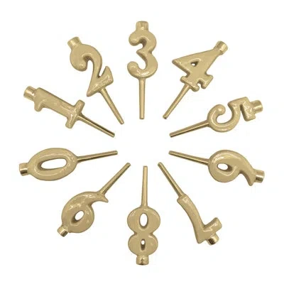 Mariposa Gold Number Candle Holder Set