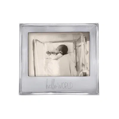 Mariposa Hello World Signature 5x7 Frame In Silver