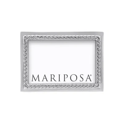Mariposa High Seas Braided Metal Picture Frame In Silver