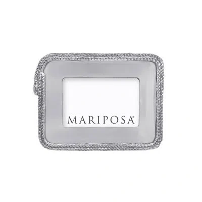 Mariposa High Seas Rope Statement Picture Frame In Silver