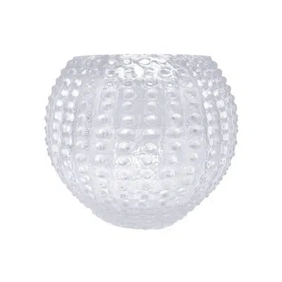 Mariposa Hobnob Glass Table Vase In Clear