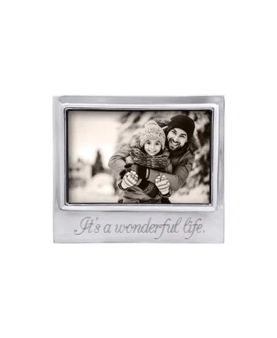 Mariposa It's A Wonderful Life Signature Statement Frame, 4" X 6" In Silver
