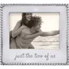 Mariposa Just The Two Of Us Beaded Frame In Silver