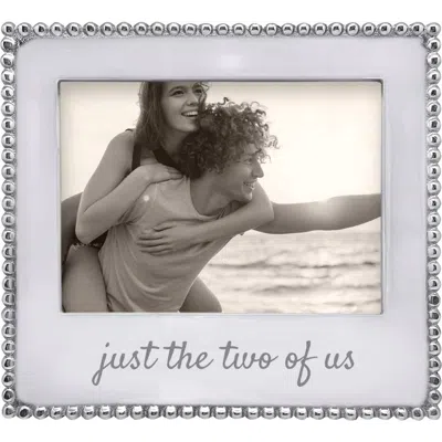 Mariposa Just The Two Of Us Beaded Frame In Silver