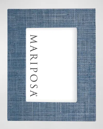 Mariposa Jute Frame, 5" X 7" In Heather Blue