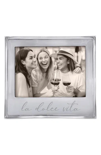 Mariposa La Dolce Vita Signature 5" X 7" Picture Frame In Silver