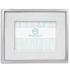 Mariposa Leather With Metal Border Frame, 5 X 7 In White