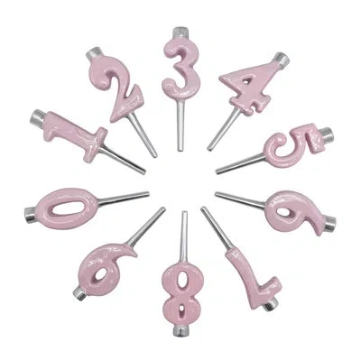 Mariposa Let's Celebrate 3.25" H Aluminum Tabletop Candlestick In Pink