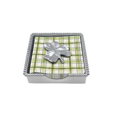 Mariposa Let's Celebrate Aluminum Napkin Holder In Silver