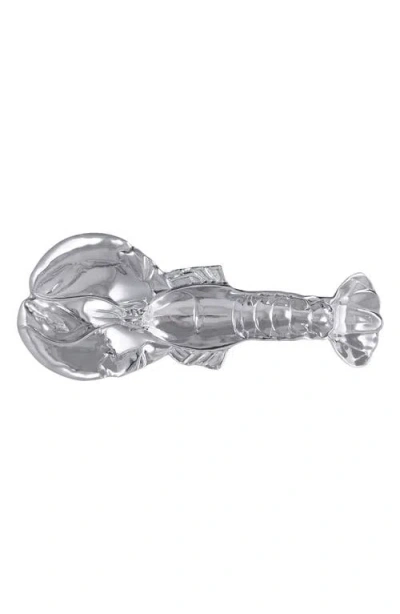 Mariposa Lobster Sectional Server In Silver