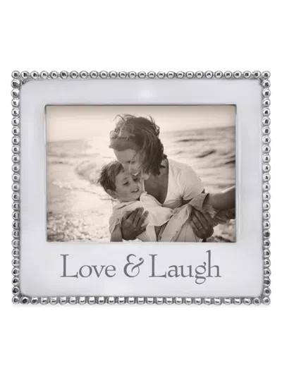 Mariposa Love & Laugh Beaded 5'' X 7'' Frame In Metallic