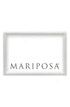 Mariposa Main Line Picture Frame In White