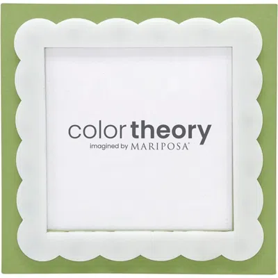 Mariposa Meadow Green Scallop 4 X 4-inch Picture Frame