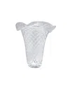 Mariposa Medium Flutter Vase In Clear