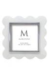 Mariposa Mod White Scallop 4 X 4-inch Picture Frame In White