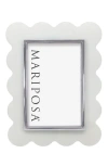 Mariposa Mod White Scallop 4 X 6-inch Picture Frame In White