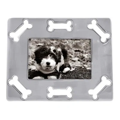 Mariposa Open Dog Bone Border Picture Frame In Silver