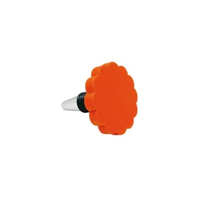 Mariposa Orange Scallop Bottle Stopper