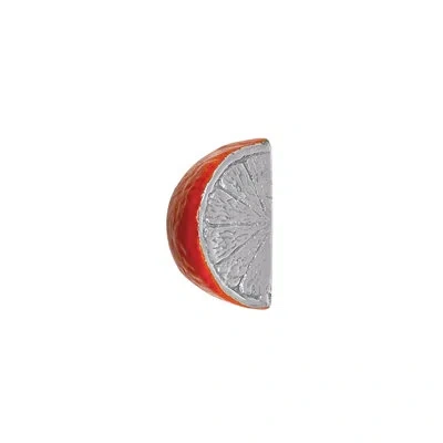 Mariposa Orange Slice Napkin Weight In Red