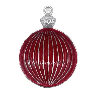 Mariposa Ornament Candy Dish In Red