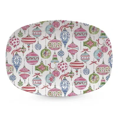 Mariposa Ornaments Platter In Multi