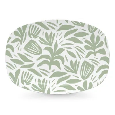 Mariposa Palma Botanicals Platter In Green