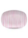 Mariposa Patterns That Play Simple Stripes Platter In Pink