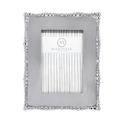 Mariposa Pearl Drop Engravable Frame, 4 X 6 In Metal