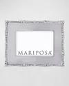 Mariposa Pearl Drop Photo Frame, 4" X 6" In Gray