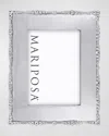 Mariposa Pearl Drop Photo Frame, 5" X 7" In Metallic