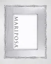 Mariposa Pearl Drop Engravable Frame, 5 X 7 In Metal