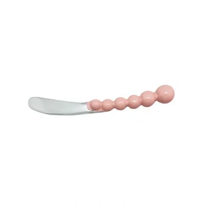 Mariposa Pearled Peach Spreader In Pink