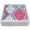 Mariposa Provençal Cotton Pink White Scalloped Cocktail Napkin Set In White