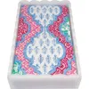Mariposa Provençal Cotton Pink White Scalloped Guest Towel Box Set In White