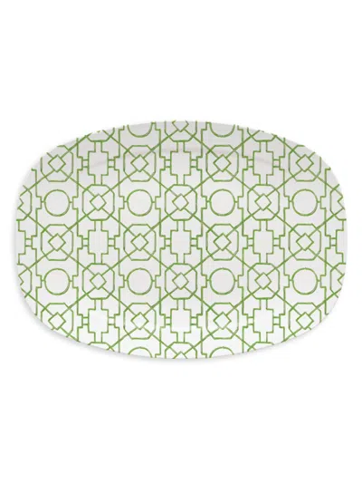 Mariposa Resin Trellis Platter In Green