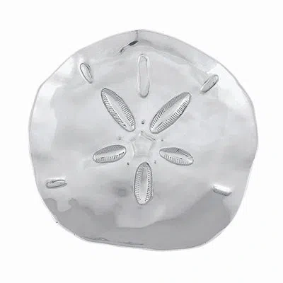 Mariposa Sand Dollar Platter In Silver