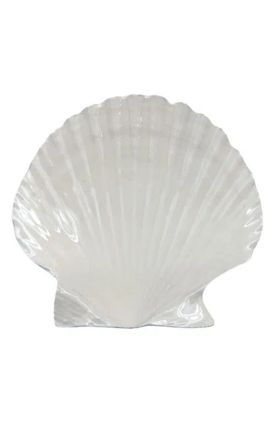 Mariposa Sand Scallop Trinket Dish In White
