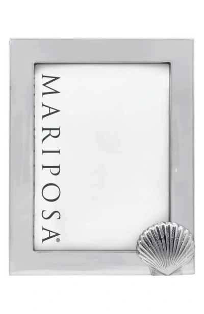 Mariposa Scallop 5 X 7-inch Picture Frame In Silver