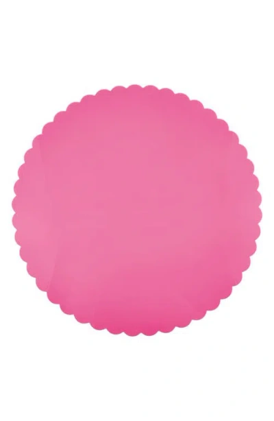 Mariposa Scalloped Set Of 2 Placemats In Pink