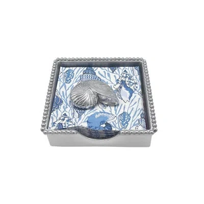 Mariposa Seaside Aluminum Napkin Holder In Silver