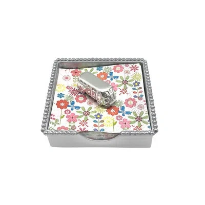 Mariposa Seaside Aluminum Napkin Holder In Silver