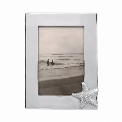 Mariposa Seaside Starfish Picture Frame In Silver